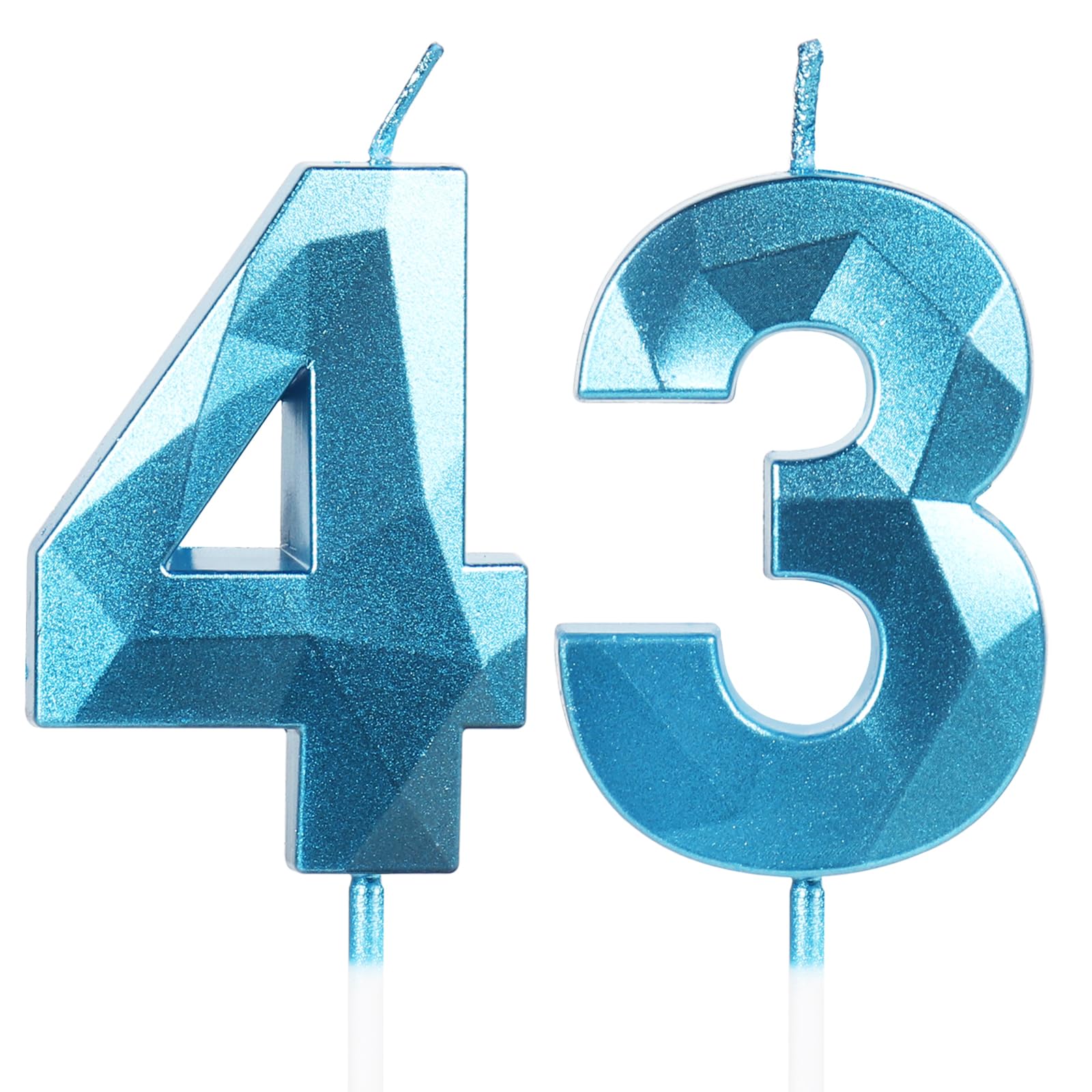 Yiran 50th Birthday Candles, Gold Number 50 Happy Birthday Candles, Cake Topper Decorations for Birthday Party, Wedding Anniversary Celebration Supply — view 200