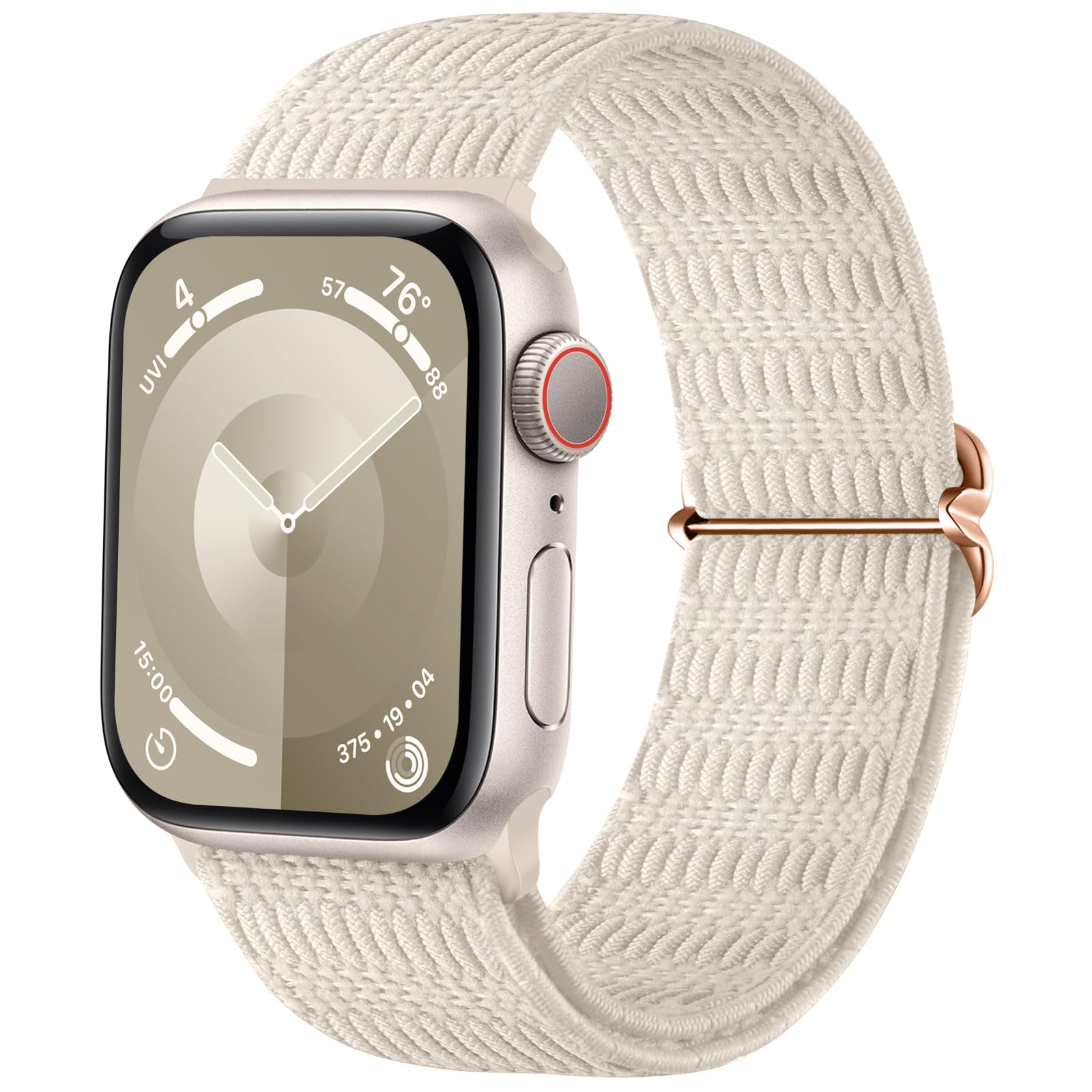 HamileBraided Solo Loop Compatible with Apple Watch Bands 40mm 41mm 38mm 42mm 44mm 45mm 49mm for Women Men, Stretchy Soft Nylon Adjustable Sport Strap for iWatch Bands Series 9 8 7 6 5 4 3 SE Ultra 2