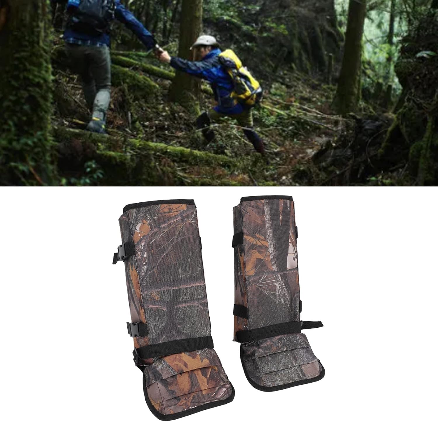 Snake Gaiters, Water Proof Reliable Guards for Lower Legs with Adjustable Lightweight Design, Protection Against Snake Bites for Outdoor Hiking Farm Working Lawncare