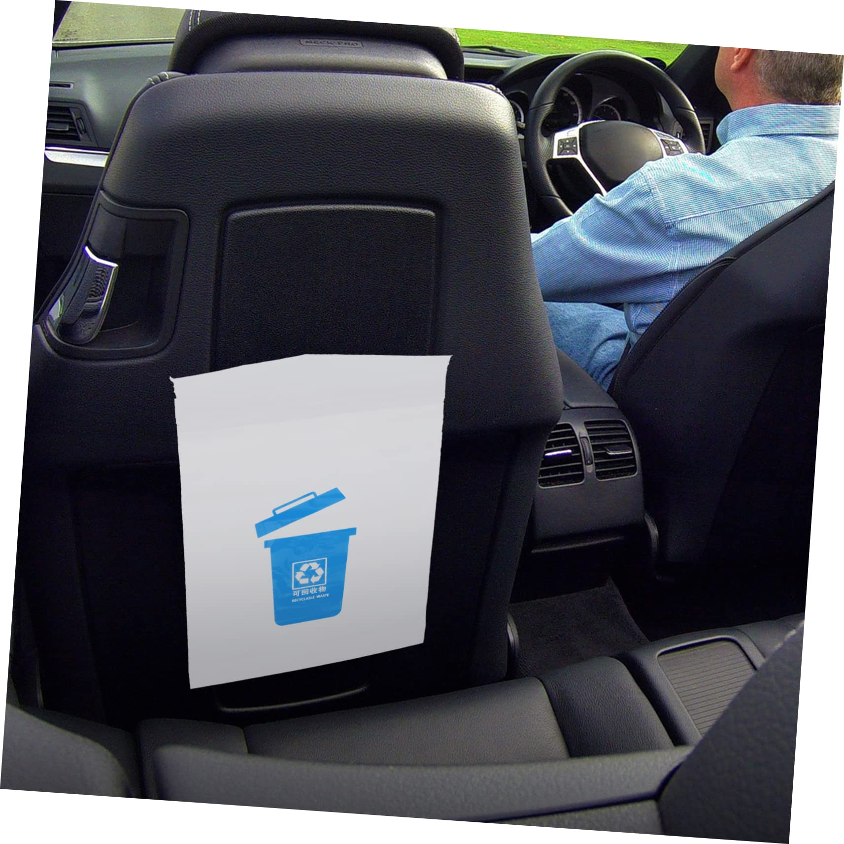 IWOWHERO 50Pcs Portable Self Adhesive Carsickness Vomit Bags Lightweight Trash Bags for Travel Taxis and Road Trips for Morning Sickness and Emergency Situations