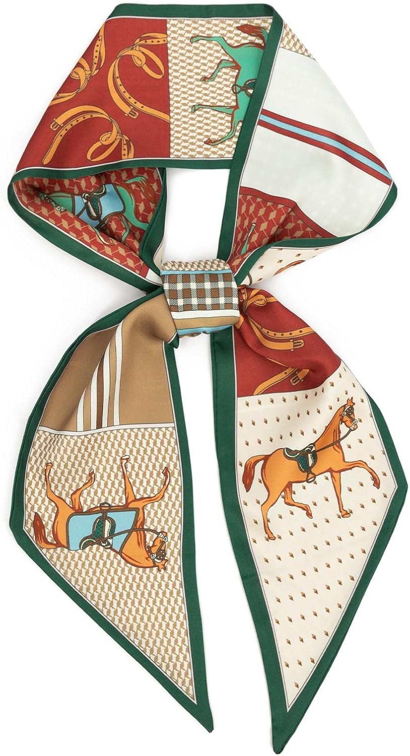 vimate Hair Scarf for Women Fashion Satin Silky Feeling Neck Scarf Bag Purse Scarf for Handbag Handle Etc vimate Hair Scarf for Women Fashion Satin Silky Feeling Neck Scarf Bag Purse Scarf for Handbag Handle Etc