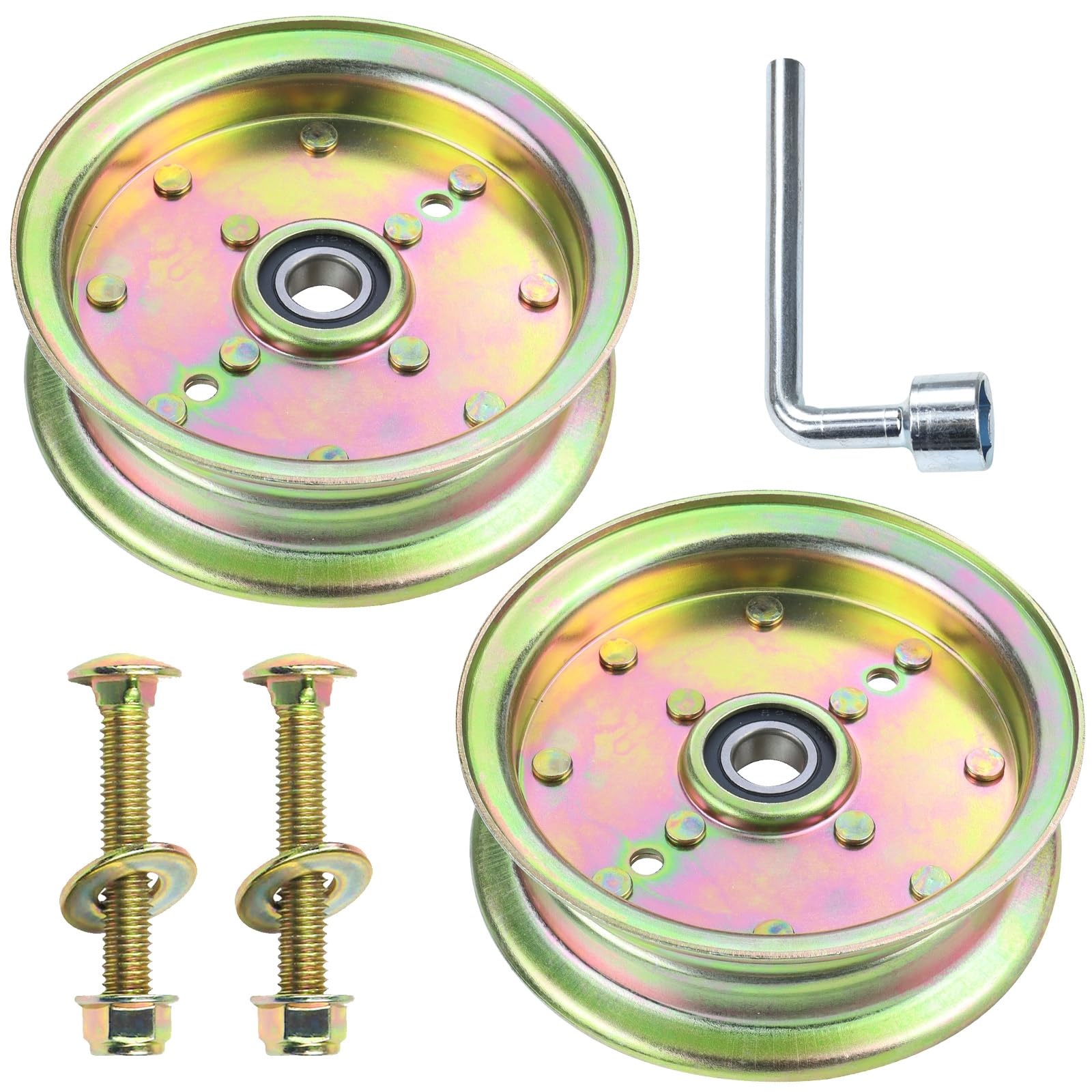 2 PCS 589766102 Husqvarna Idler Pulley Replaces 539132728 Fits