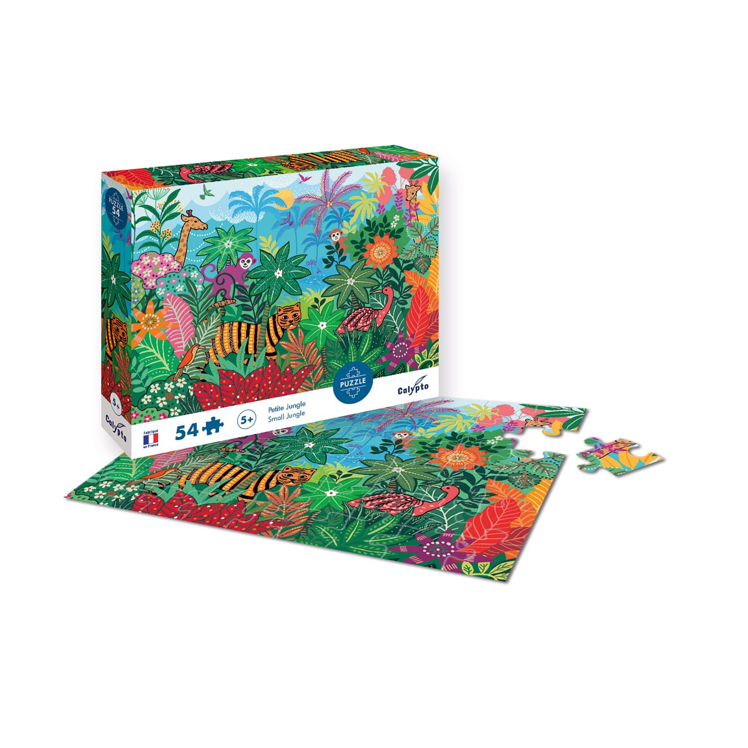 Sentosphère Calypto Jigsaw Puzzle - Small Jungle 54 pieces, Verschiedene Grüntöne - Image 2