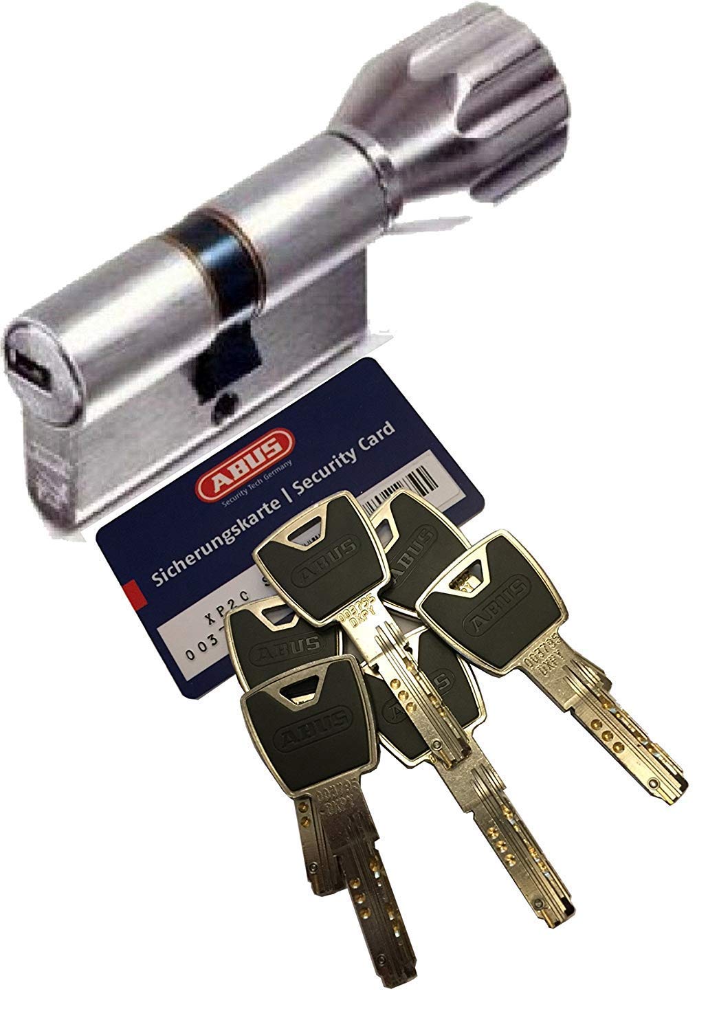 ABUS XP2S Profil-Knaufzylinder Länge Z30/K30mm mit 6 Schlüssel