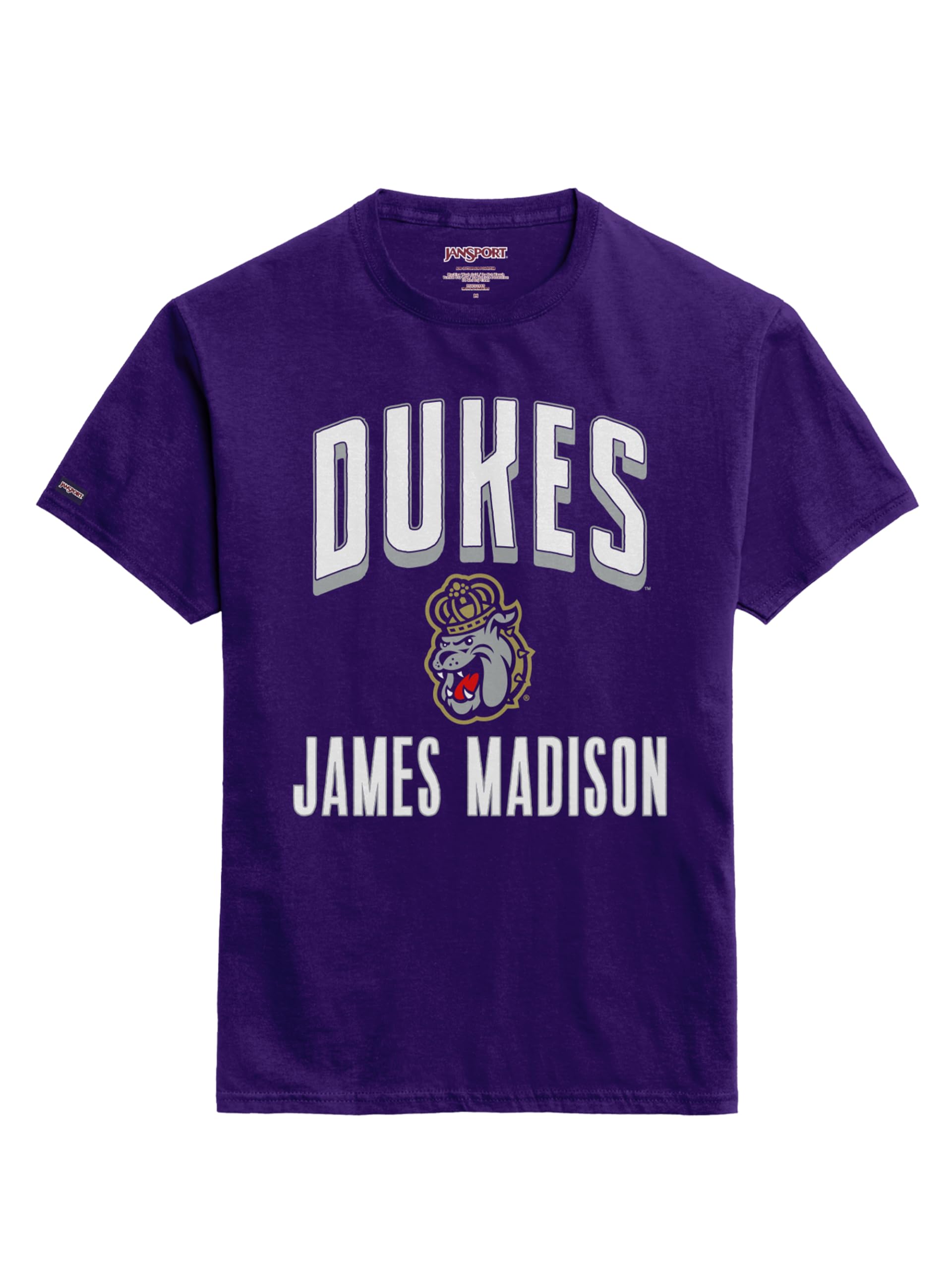 JanSport NCAA Officially Licensed Campus Short Sleeve T Shirt for Men, Soft &amp; Breathable Pre-Shrunk Cotton Crewneck T Shirt