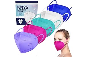 30PCS KN95 Face Masks Colored Masks with 5-Ply Breathable Filtration to Protect Your Daily Life