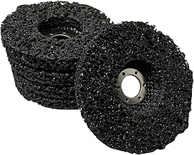 125mm CSD Scheibe Schleifscheiben für Winkelschleifer [5 Stück],Grobreinigungsscheibe Reinigungsscheibe Set,Schleif Scheibe Nylongewebescheibe Clean Strip Disc, Ntfernen Sie Farbe, Rost (Nero)