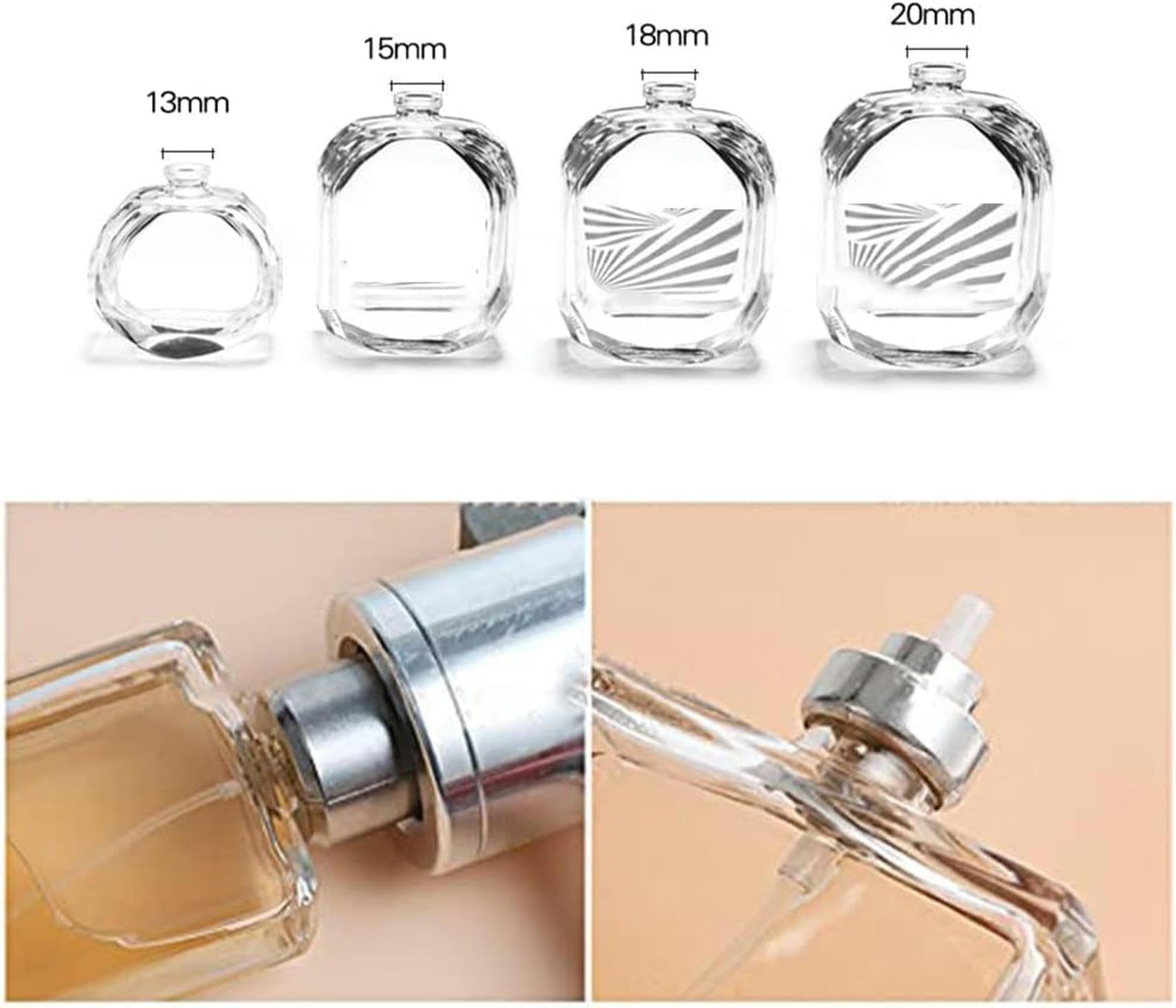 Herramienta de prensadora de botella manual, Máquina Manual de sellado botellas, herramienta taponado Perfume, Vial, 13/18/20mm(13mm,13mm)