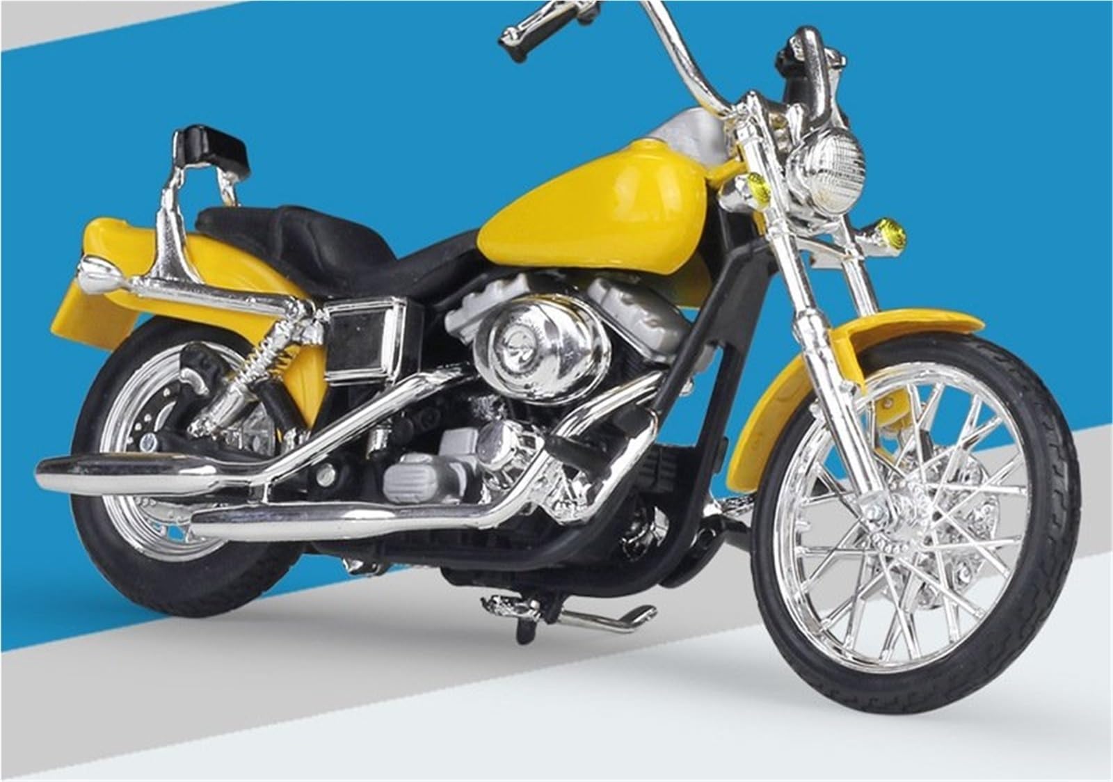 Per FXDWG Dyna Wide Glide 2001 Motocicletta In Metallo Pressofuso Modello Di Auto Giocattolo Collezione Mini Moto Regalo 1:18