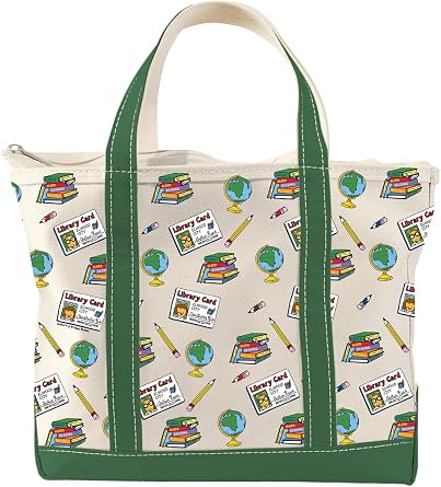 Out of Print Arthur Library Card Large Zippered Tote Bag