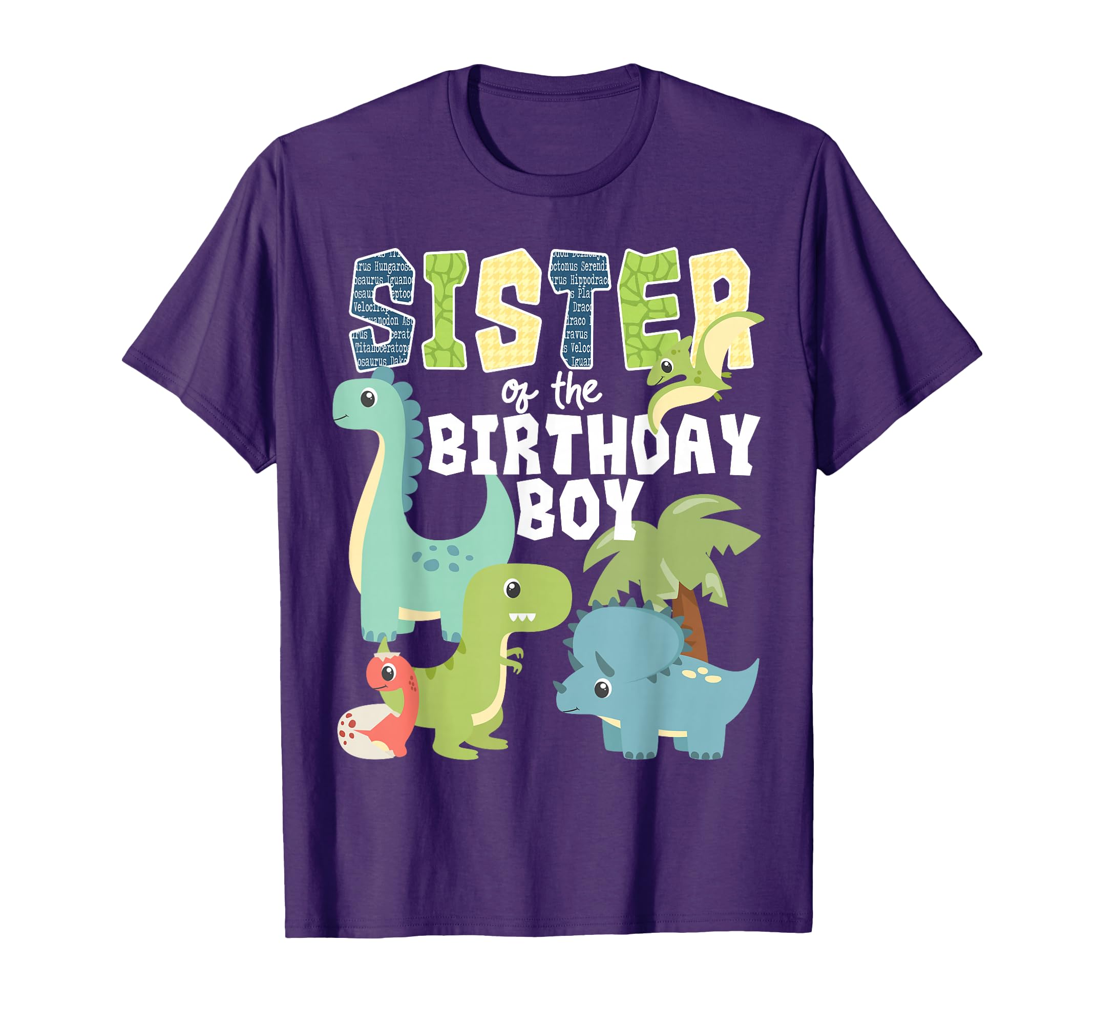 Dinosaurs Theme Birthday Sister of the Birthday Boy Dinosaur T-Shirt