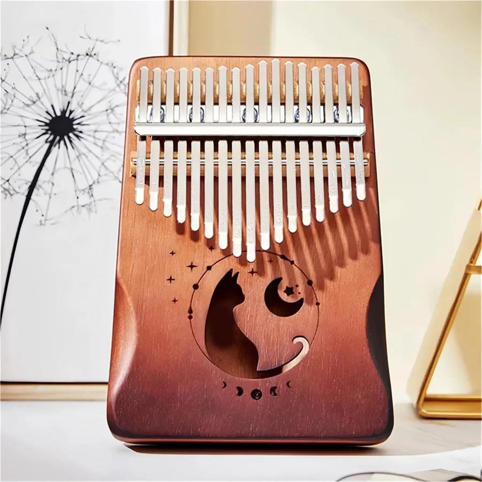 Kalimba 17 key Kalimba with Gradient Color and Tuning Hammers