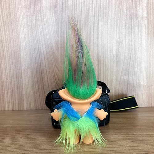 Miniatura 6 de Muñecas retro vintage Troll cromáticas adorables para colecciones, proyectos escolares, artes y manualidades, recuerdos de fiesta, 7.5 pulgadas de