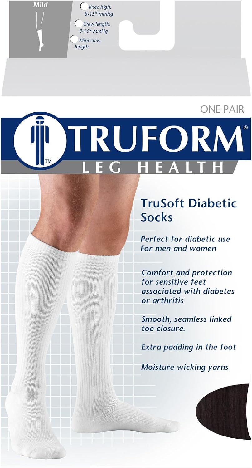 Bеѕt Prоmо Truform Medical Compression Socks for Men and Women, 8-15 mmHg Knee High Over Calf Length