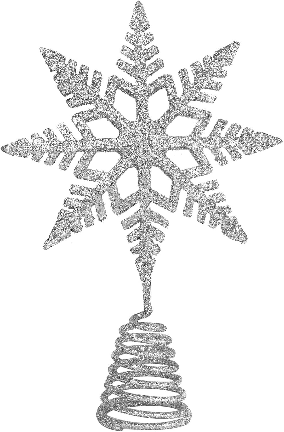 Aneco Christmas Tree Topper Silver Xmas Tree Topper