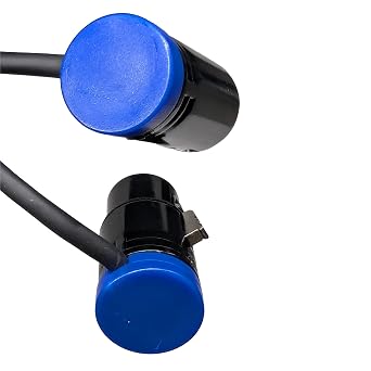 Rotatable Coiled Low-Profile 3-Pin XLR Female to XLR Male Adjustable-Angle Cable for Mic Sound Devices 302, 552, 633, 688, 788T Mixer, Zaxcom, Zoom F8 Recorder and More, 20-Inches, Blue