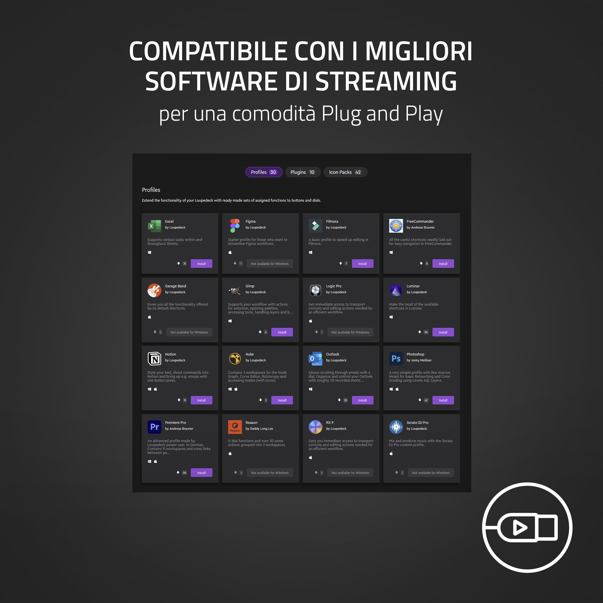 Razer Stream Controller - Tastiera All-in-One per lo Streaming e la Creazione di Contenuti (12 Tasti Aptici Commutabili, 6 Quadranti Analogici Tattili, 8 Pulsanti Programmabili) Nero