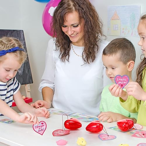Miniatura 5 de Paquete de 28 recuerdos de fiesta de San Valentín para niños, incluye juguete Kawaii para aliviar el estrés de San Valentín, corazón relleno de