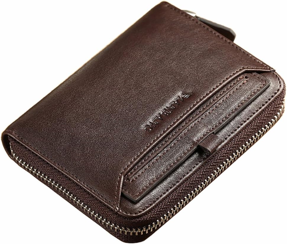 MANBANG Genuine Veg-tanned Leather Wallet for Men - Removable Insert - Gift Box incl.