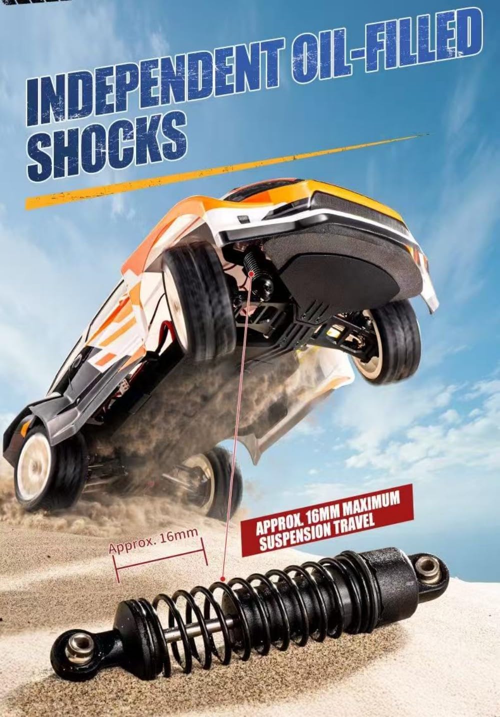 Mini RC Drift Rally Car z żyroskopem, 1:12 pełnowymiarowy 32 km/h samochód wyścigowy z metalowymi wałami napędowymi i światłami LED, pojazd zdalnie sterowany 4WD, dla dorosłych (wersja RTR)