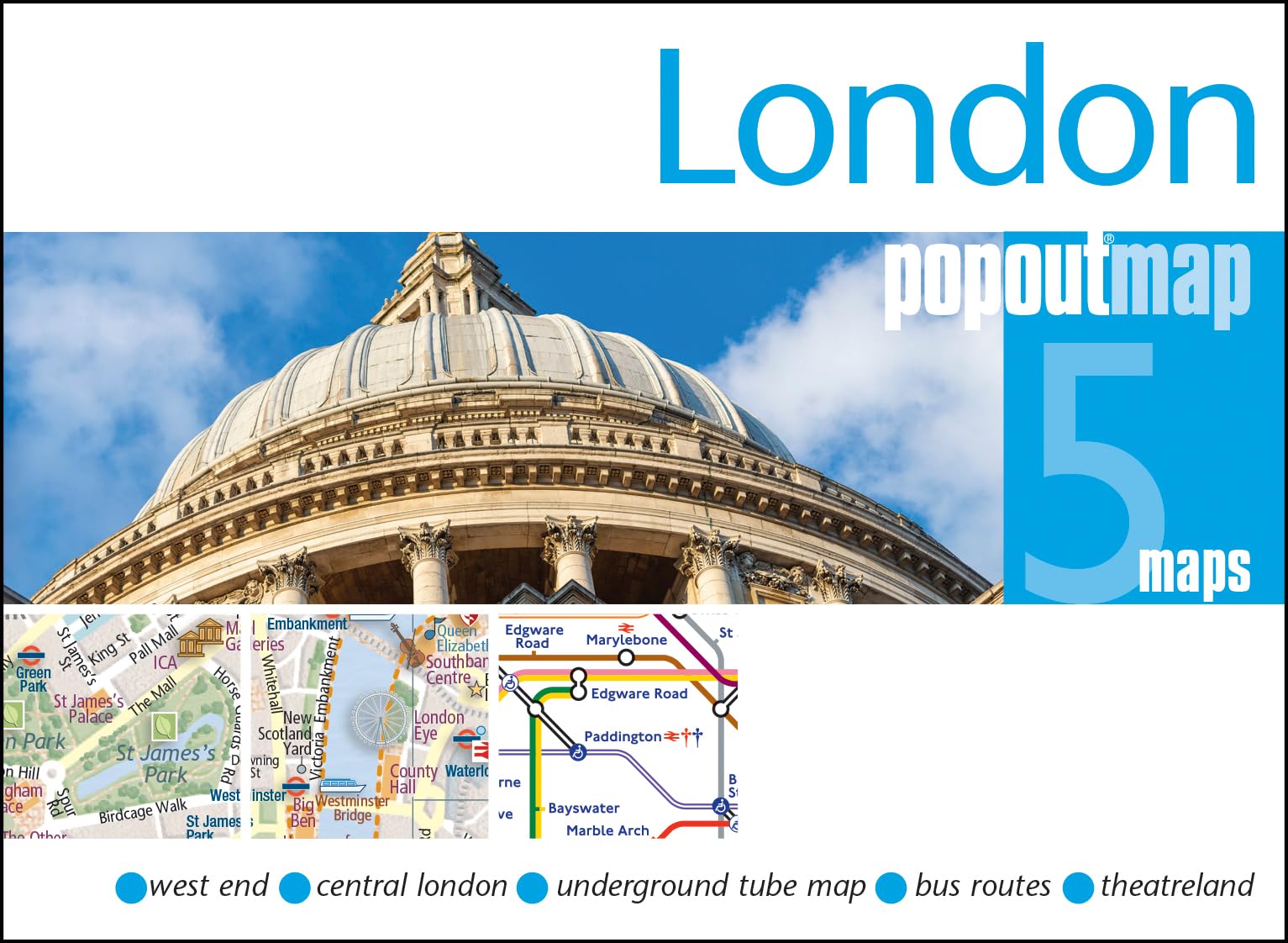 London PopOut Map: Pocket-size, pop up city map of London (PopOut Maps)
