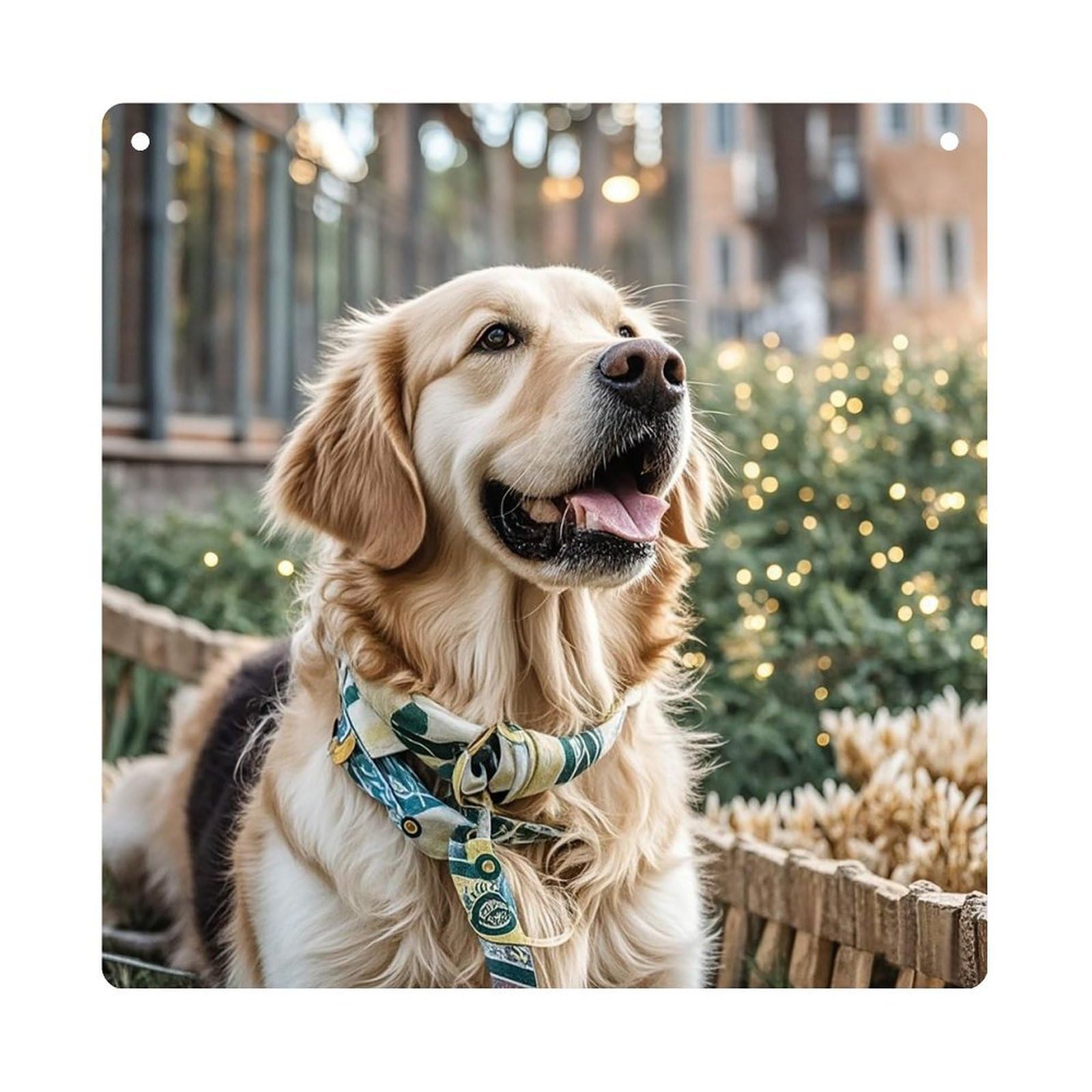 Golden Retriever Dog Hanging Ornament Wall Decor Pendant