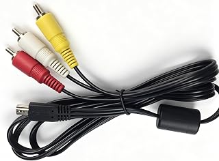 代替Mini USB変換3 RCA AVケーブル互換性があるキヤノンIXUS 990、IXUS 980、IXUS 970カメラは、カメラがテレビオーディオやビデオ出力に接続され、プラグアンドプレイをサポートしています。（1.2 M）