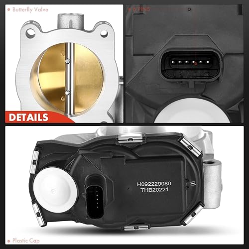 Miniatura 7 de A-Premium Cuerpo electrónico del acelerador S20221 compatible con Chevy, GMC y Buick - Impala 14, Malibu 13-14, Equinox 12-17, Captiva Sport,