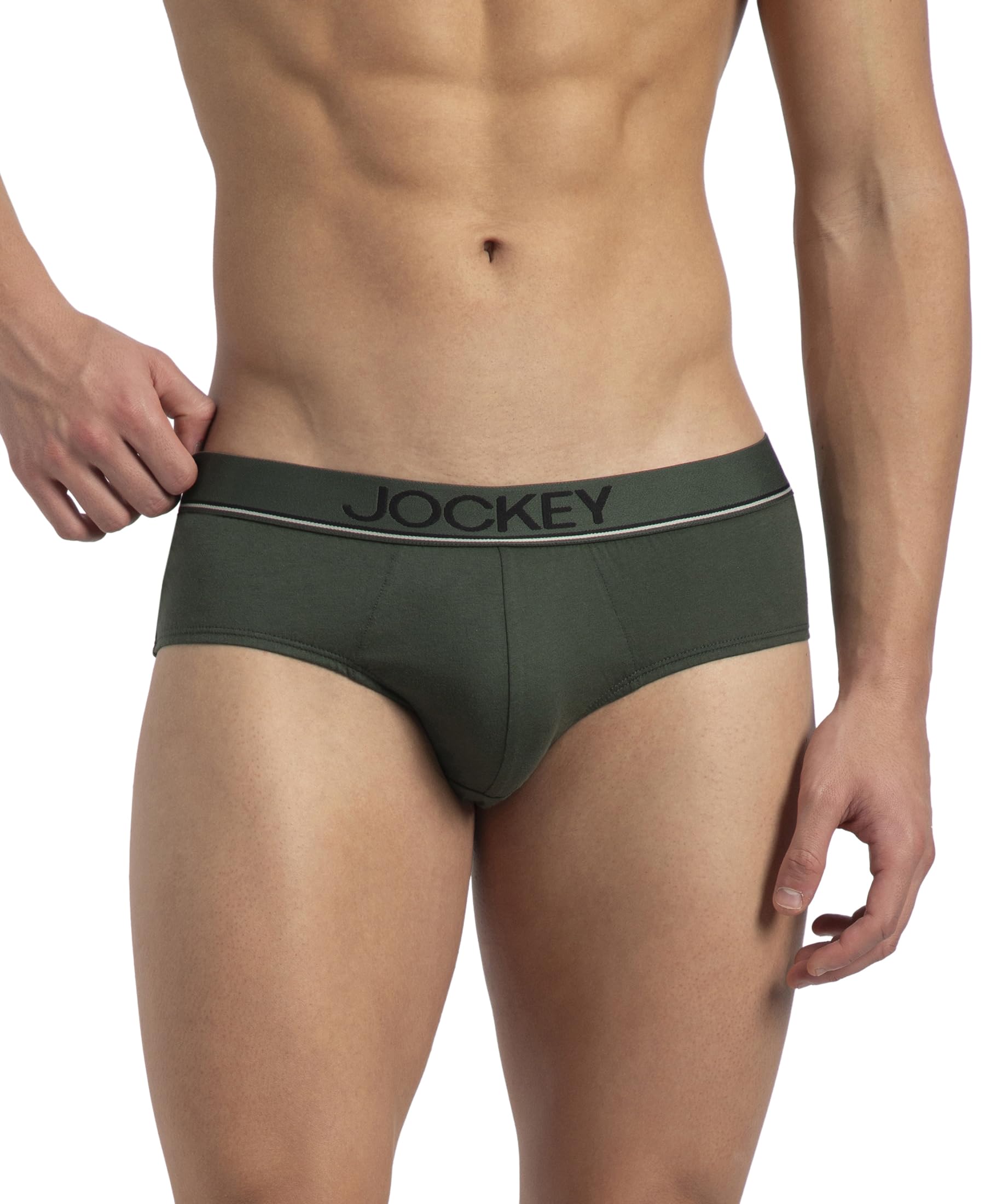 jockey 8037 Men's Super Combed Cotton Solid Brief with Ultrasoft Waistband-picture-16