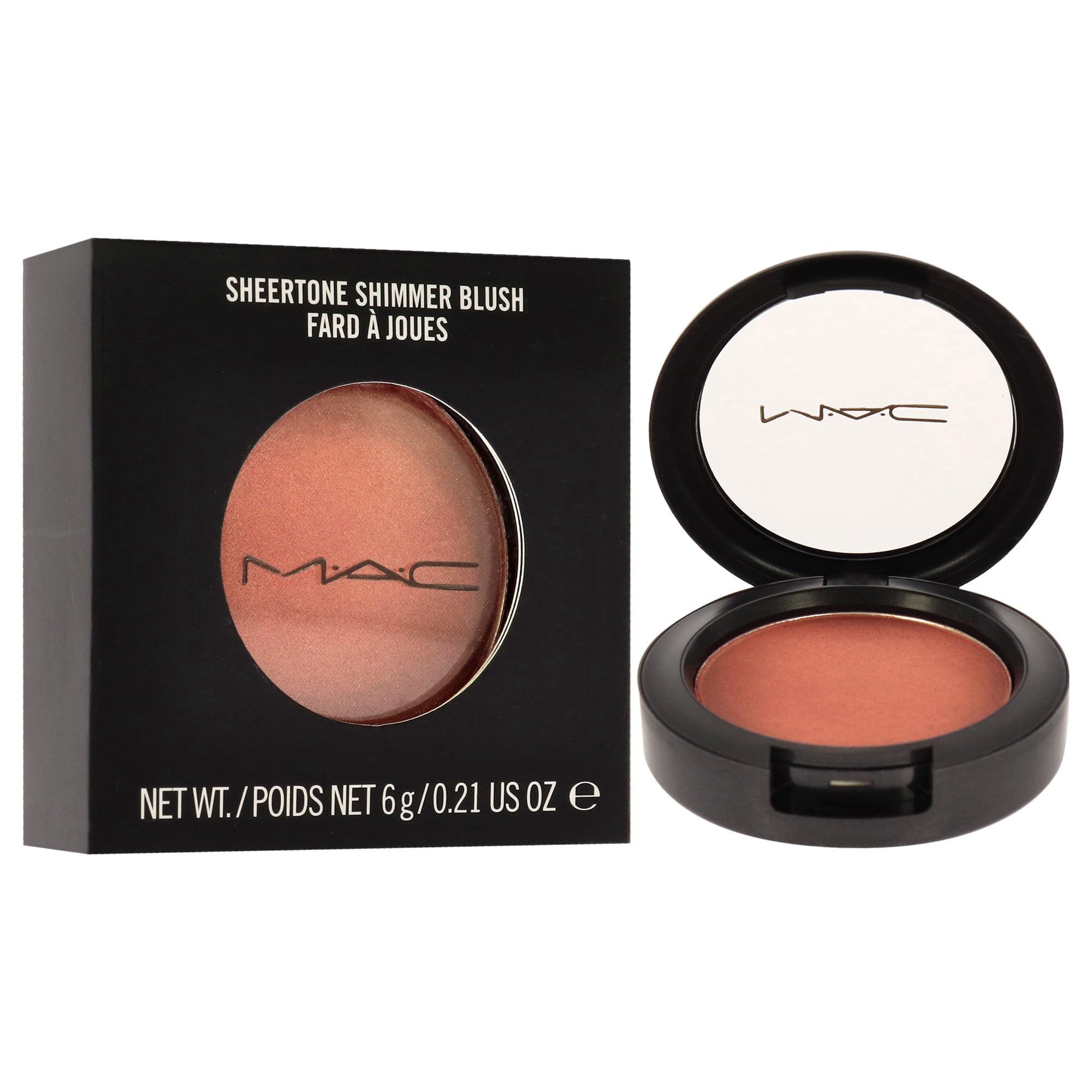 MAC Sheertone Shimmer Powder Blush 6g - Peach Twist