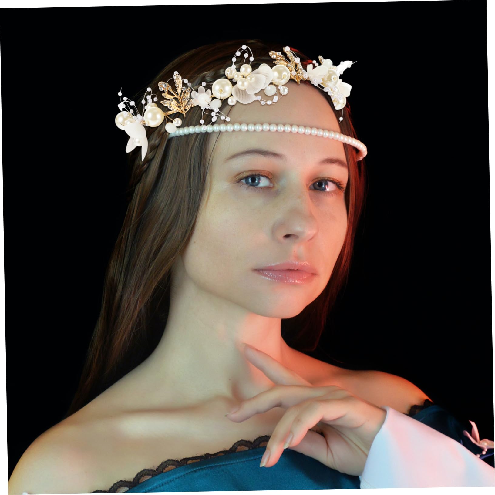 Ipetboom 3pezzi Fascia Sposa Decorazioni e Foglie Accessorio Per Matrimonio Cerimonie e Feste Headband Per Bride e Speciali