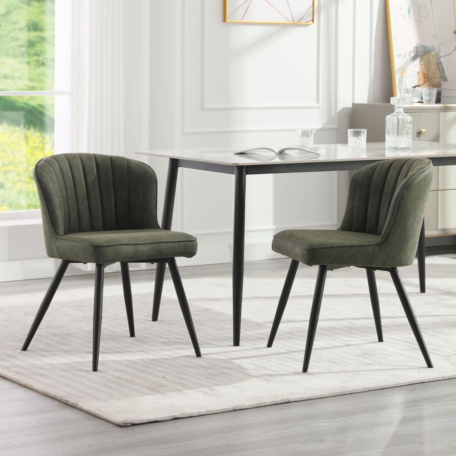 Chaise De Salle à Manger En PU (lot De 2) Adriana