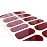 TOUGH GIRLS | 20 Exquisite Gel Nail Polish Strips w/Application Accessories - No UV/LED Lamp Required (Burgundy)