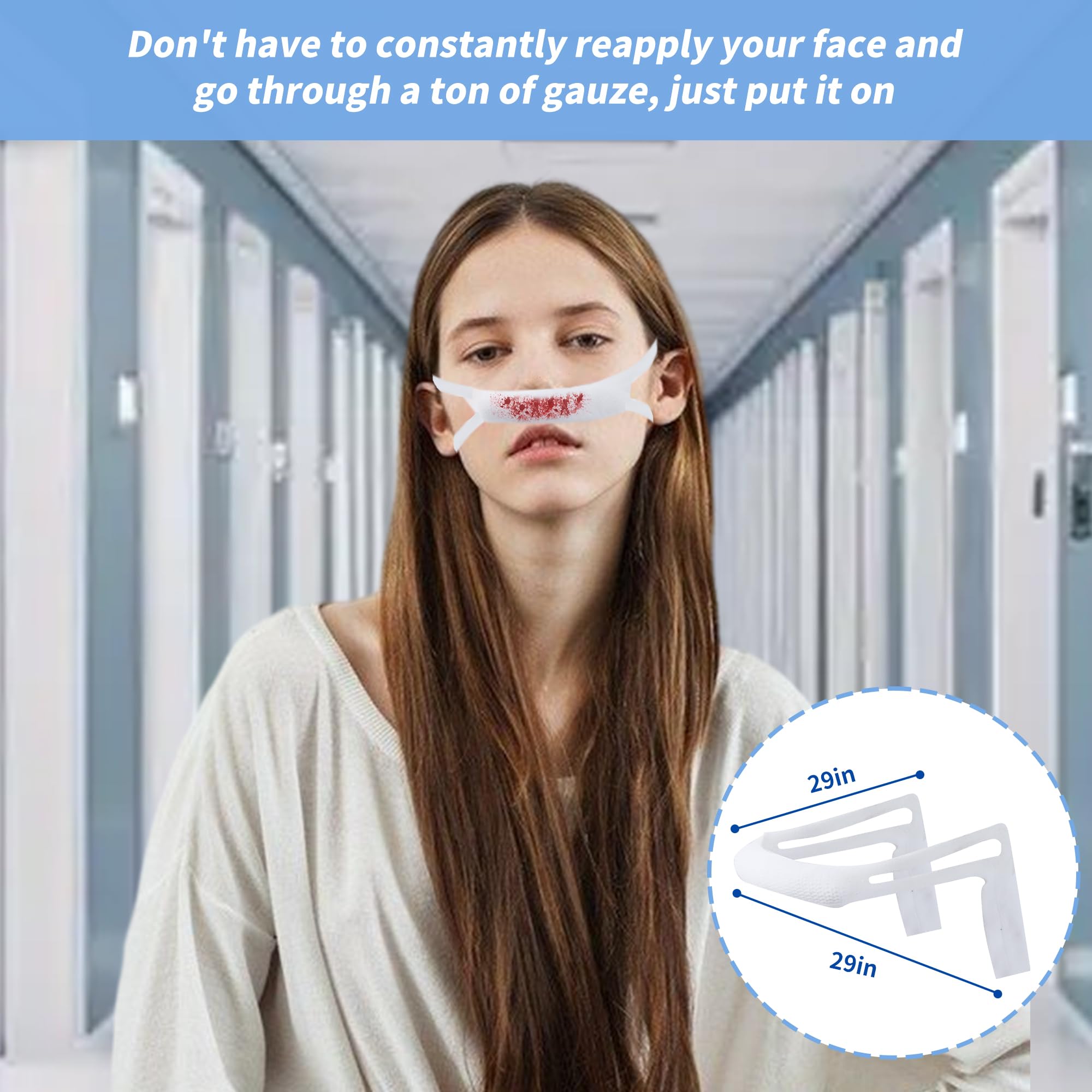 20pcs Elastic Nose Bandage for Septoplasty Recovery, White — Amazon image 6