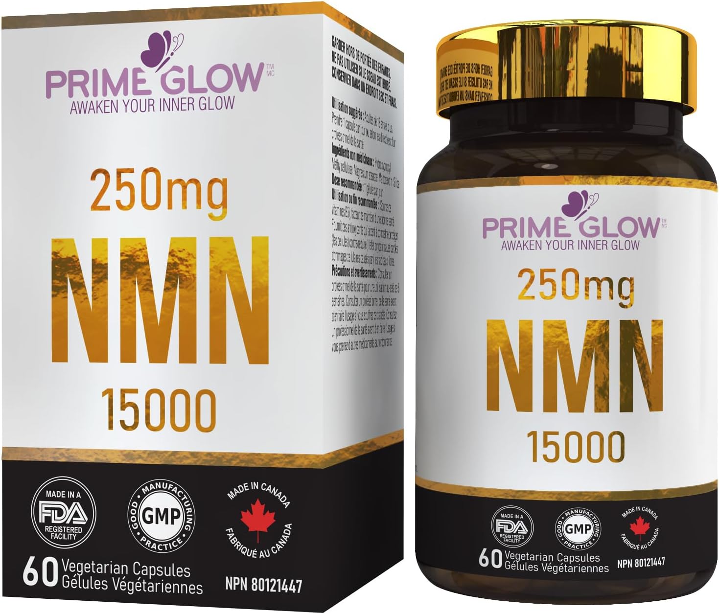 NMN 15000 Premium JAPAN Grade >99 High Purity 250mg NAD+ Booster Supplement for Cellular