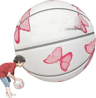 Baloncesto tranquilo - baloncesto silencioso | Diseño profesional de mariposas de baloncesto interior | Baloncesto para niños | Herramienta de entrenamiento reutilizable, accesorios deportivos portáti