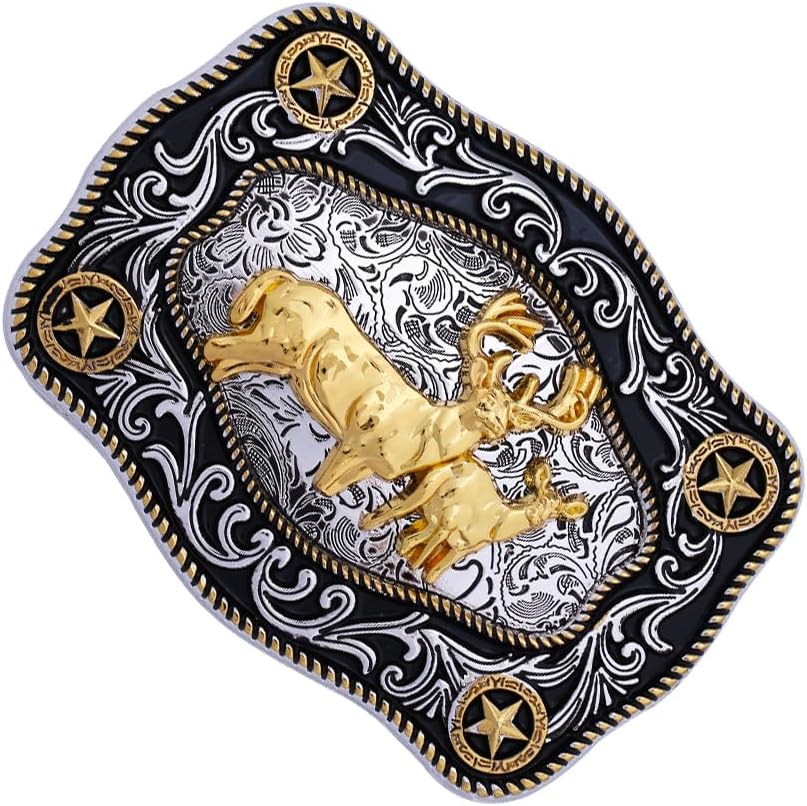 Western Cowboy Belt Buckle with Animal Pattern for Men & Women - Image 7