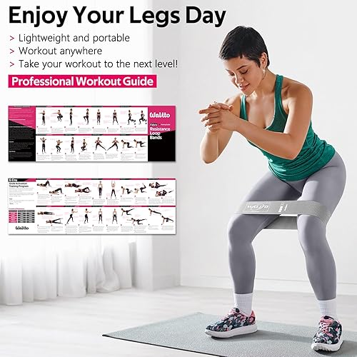 Miniatura 7 de Fabric Resistance Bands for Working Out - Booty Bands for Legs -Glutes Training for Women and Men - Exercise Bands for Squats, Yoga, Physical