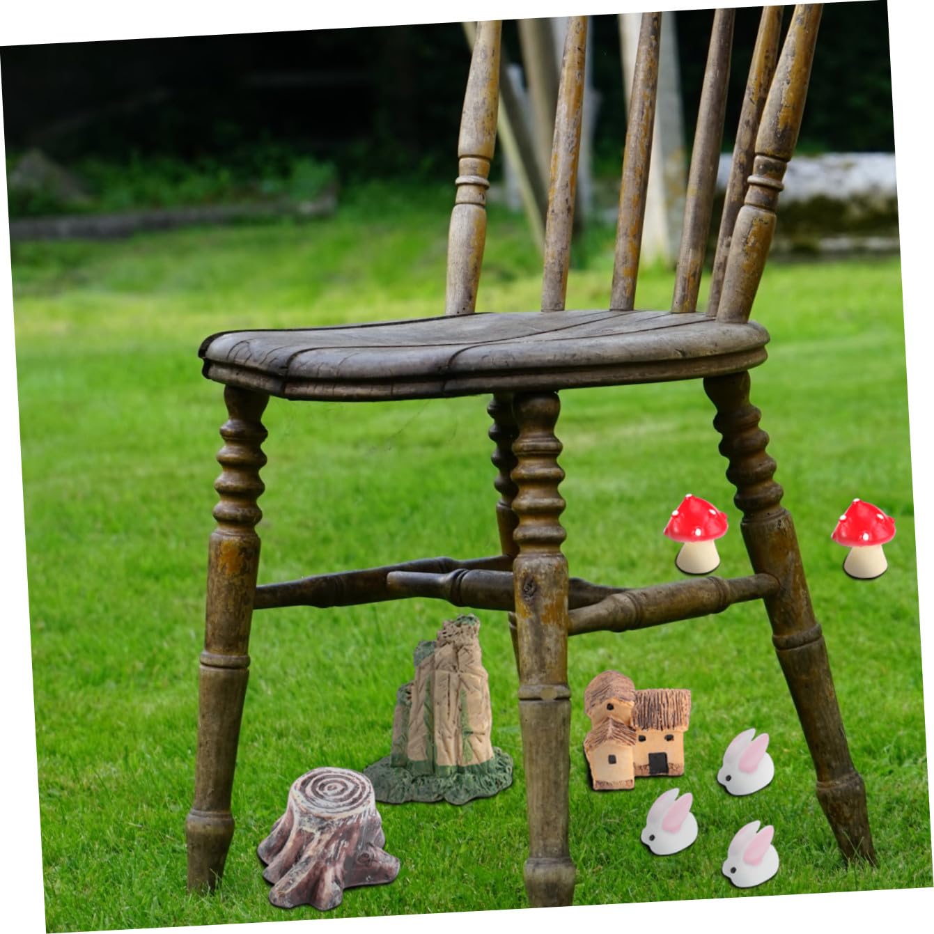 2 Sets Miniatur-Garten-Ornamente-Set Im Mediterranen Stil Feenfiguren Für Die Dekoration 99 Stück X 2