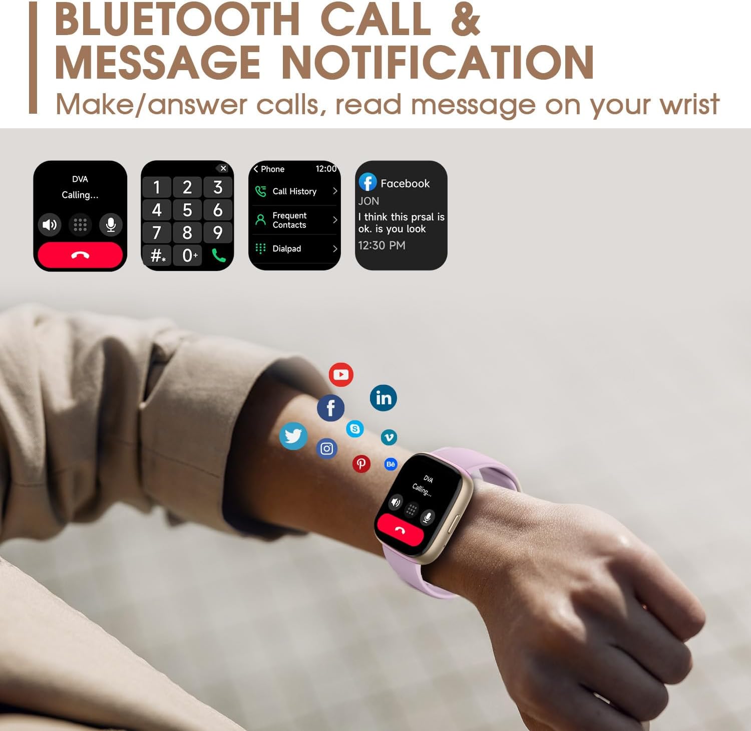 Choiknbo Smart Watch for Men Women Alexa Built-in, 1.83" Fitness Tracker Smart Watch for iPhone Android Compatible, IP68 Waterproof 100+ Sport Modes, Pedometer, Heart Rate/SpO2/Stress/Sleep Monitor