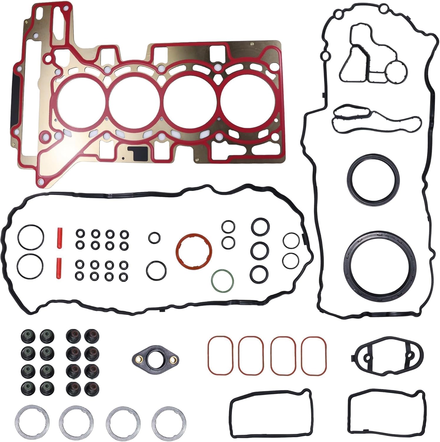 Cylinder Head Gasket Set Compatible with BMW 125i 220i 225i 228i 320i 328i 428i 520Li 525Li 528i X1 X3 X4 Z4 2.0L Turbo Engine Gasket Kit Replace 11128676519 11127588418