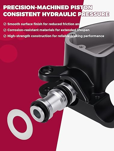 Miniatura 4 de OLIFANT Mango de cilindro maestro de freno para Honda TRX 250 300 350 400 450 Foreman 500 Rubicon FourTrax 300 Rancher 350 420 Recon 250 Rincon