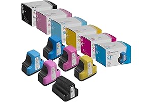 LD Remanufactured Ink Cartridge Replacements for HP 02 Series