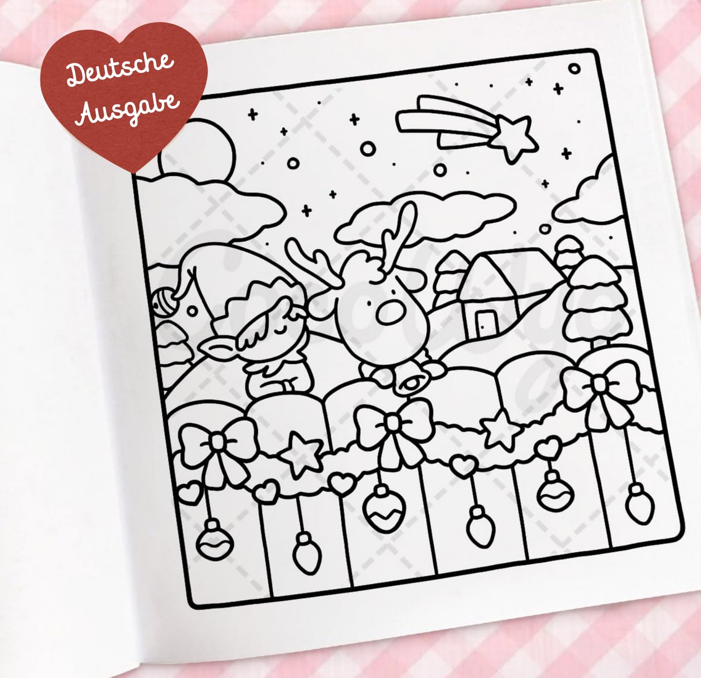 Cozy Christmas: Malbuch für Erwachsene, Teenager und Kinder (Cozy Spaces Coloring): 1
