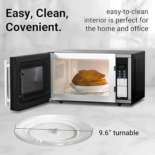 Miniatura 5 de Countertop Microwave Ovens 0.7 Cu. Ft. 700 Watts Microwave Oven With LED Lighting,Turntable and Child Lock,Compact Microwave Perfect for Apartments