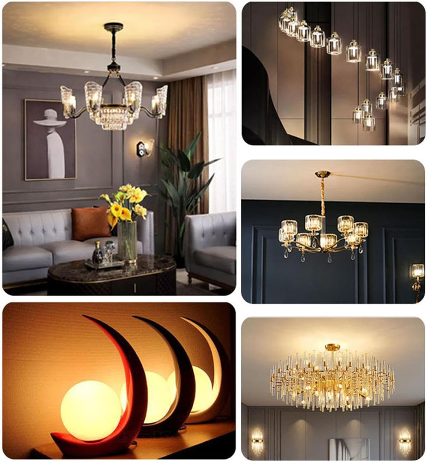 7W G4 LED Light Bulbs Dimmable 220V 10W(Equivalent to 100W Halogen Replacement) LED Corn Light G4 Bi-Pin Base 7W-5PC Naturalwhite