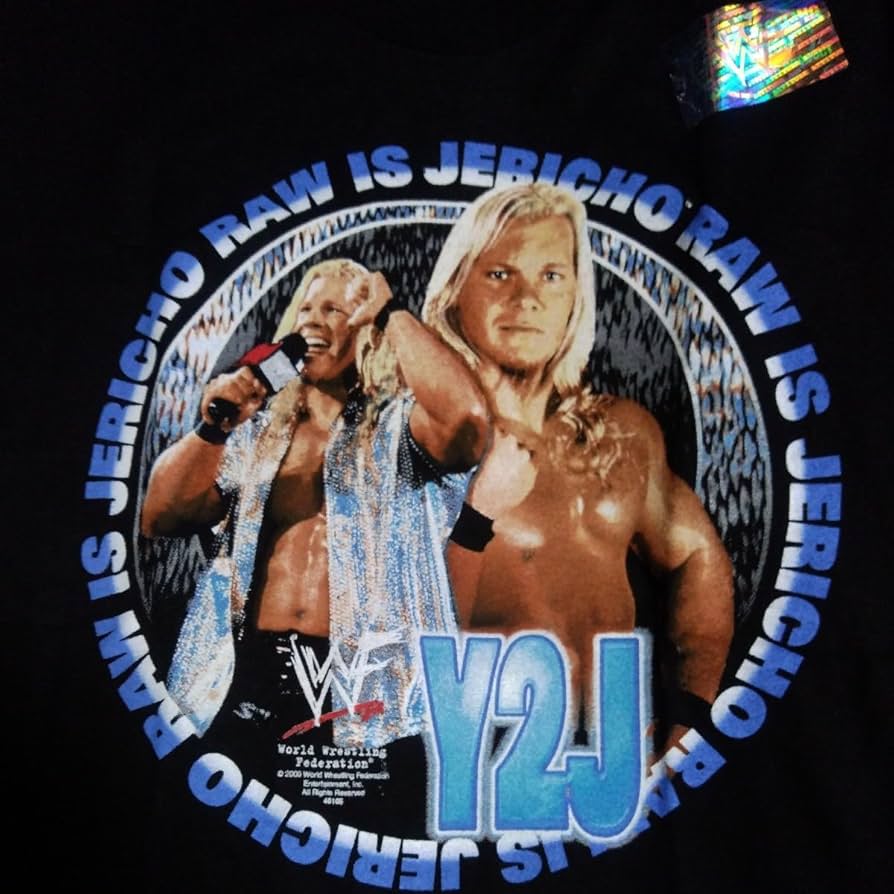 【WWE】Y2J クリス・ジェリコ Tシャツ【未使用品】 クリス・ジェリコ Y2J Tシャツ①(ブラック) – 闘道館