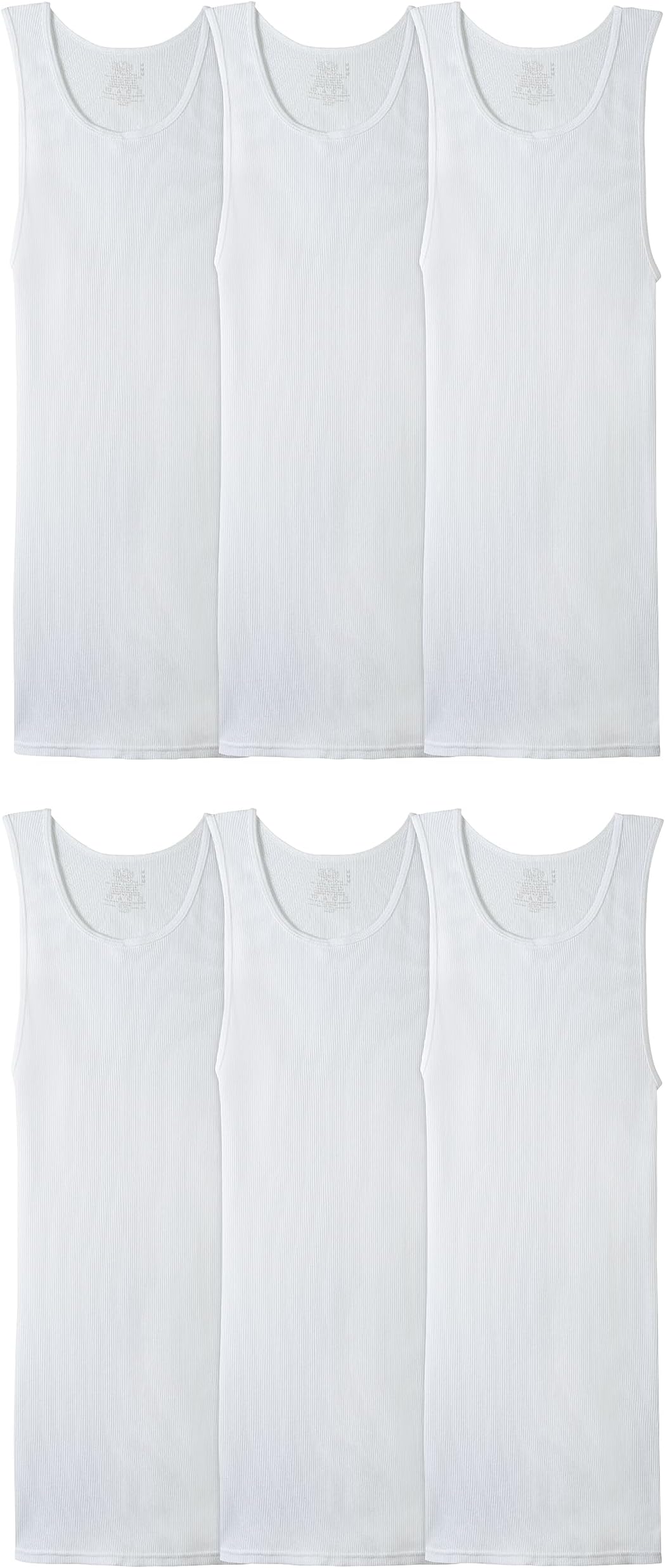 Men's Sleeveless Tag Free Moisture Wicking Tank A-Shirt