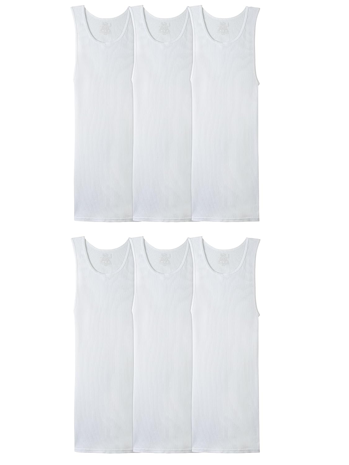 Fruit of the Loom Mens Sleeveless Tag Free Moisture Wicking Tank A-Shirt