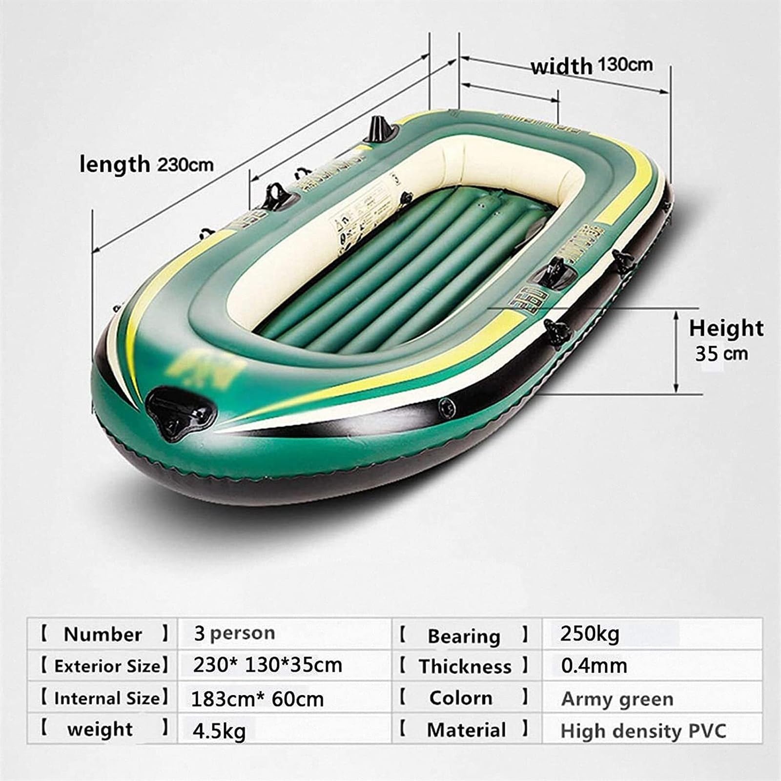 ELzEy Kayak Inflable Barco de Pesca Kayak Kayak Inflable Doble Barco de plástico Kayak Barco de Pesca Barco Inflable Barco de Goma
